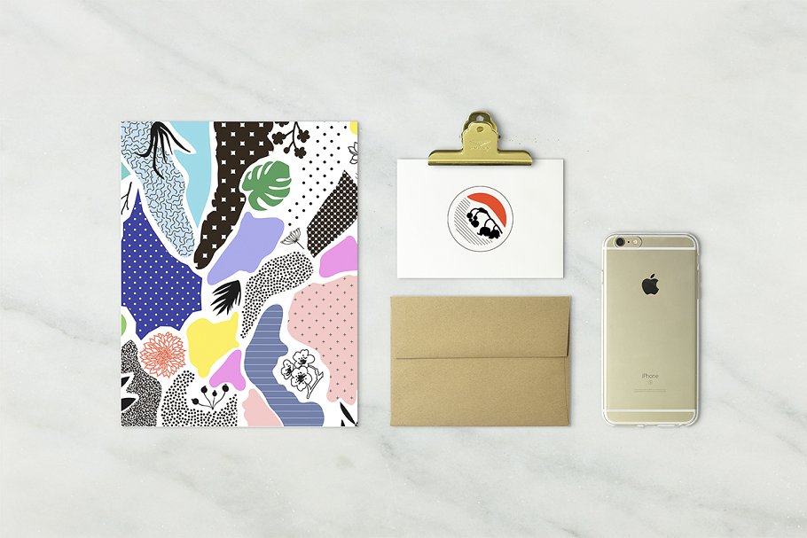 32套拼接collage插画卡片_ui设计_ui教程 - uirush素材库.net